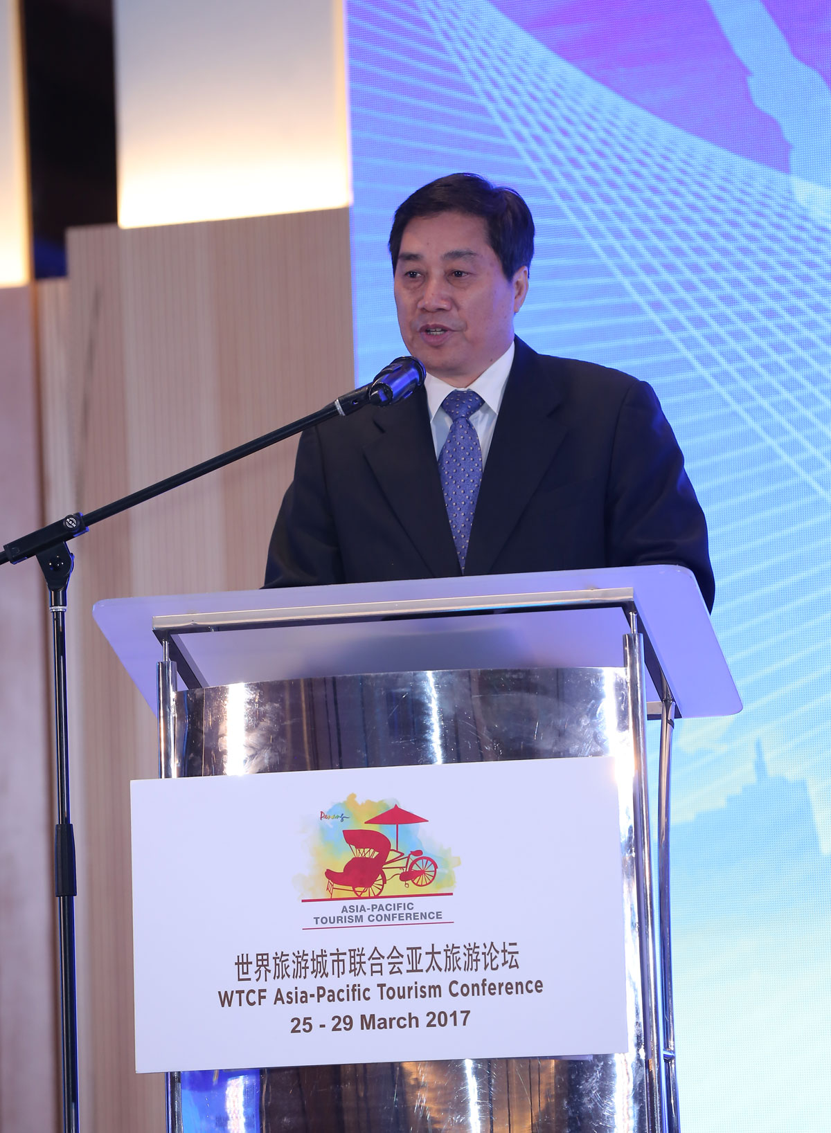 联合国世界旅游组织执行主任祝善忠在论坛开幕式致辞