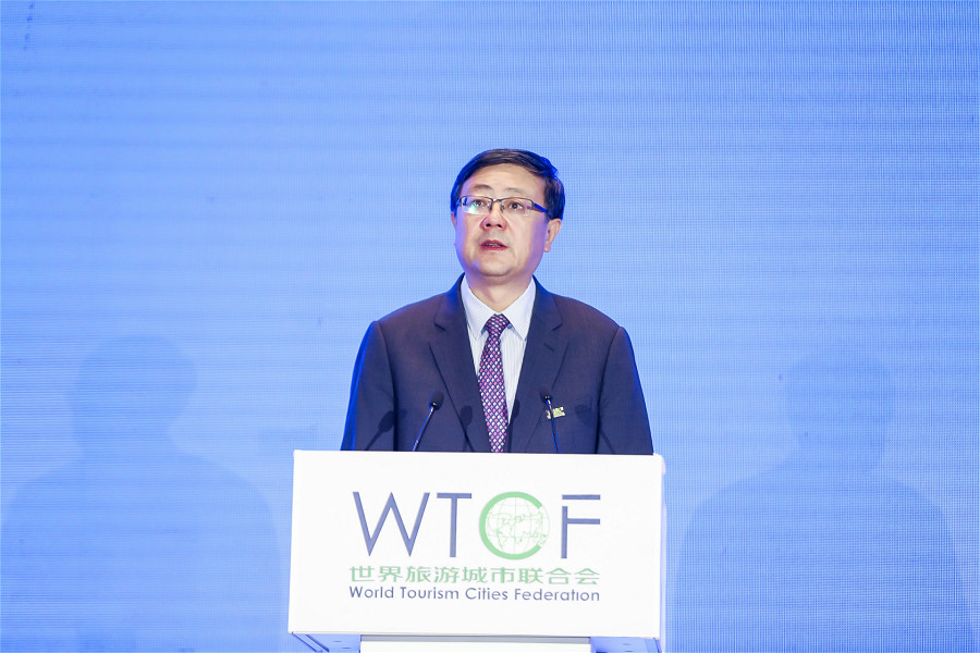 世界旅游城市联合会理事会主席、北京市市长陈吉宁致欢迎辞